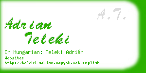 adrian teleki business card